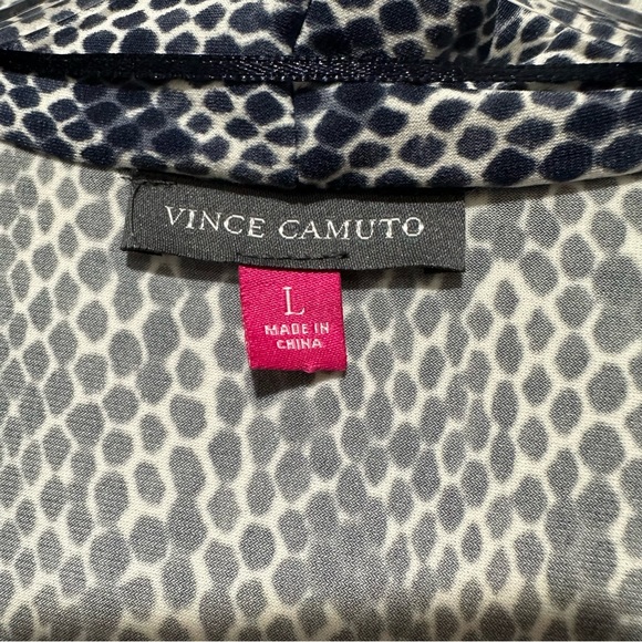 Vince Camuto Navy Animal Print Maxi Dress - Picture 3 of 6